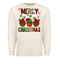 Sandshell Merry Christmas cupcakes Premium Sweatshirt - NancyCooperArtShop