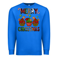 True Royal Merry Christmas cupcakes Premium Sweatshirt - NancyCooperArtShop