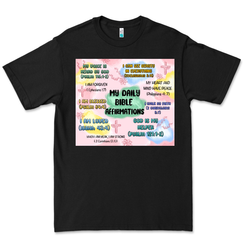Daily Bible Affirmations Premium Tee by MaliasSmallBusiness | Teevron