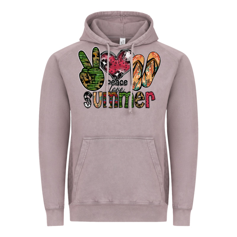 Peace Love Summer Vintage Hoodie by SublimationCraftShop | Teevron