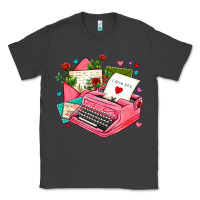 Smoke pink typewriter and letters Classic Tee - AdoDesignShop