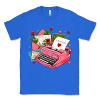 True Royal pink typewriter and letters Classic Tee - AdoDesignShop