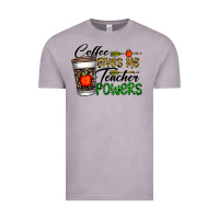Vintage Zinc coffee gives me teacher powers Vintage Tee - CowhideDigitalArt