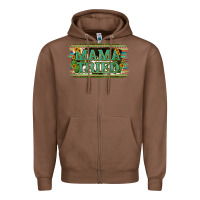 Chestnut Cowhide Serappe Sunflower Mama Tried Zipper Hoodie - Jasminsmagicworld
