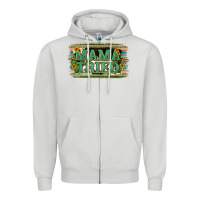Dove Grey Cowhide Serappe Sunflower Mama Tried Zipper Hoodie - Jasminsmagicworld