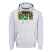 Heather Grey Cowhide Serappe Sunflower Mama Tried Zipper Hoodie - Jasminsmagicworld