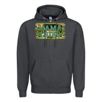 Smoke Cowhide Serappe Sunflower Mama Tried Zipper Hoodie - Jasminsmagicworld