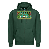 Sports Green Cowhide Serappe Sunflower Mama Tried Zipper Hoodie - Jasminsmagicworld