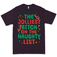 Plum the jolliest bitch on the naughty list Premium Tee - MaliasSmallBusiness
