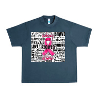 Midnight Navy breast cancer nobody fights alone Urban Heavy Tee - JahusDesignShop