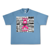 Pebble Blue breast cancer nobody fights alone Urban Heavy Tee - JahusDesignShop