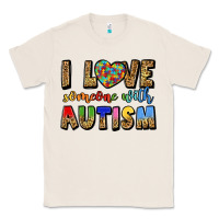 Natural i love someone with autism Classic Tee - LillyAllenDesigns
