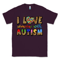 Plum i love someone with autism Classic Tee - LillyAllenDesigns