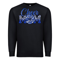 Black cheer mom Premium Sweatshirt - MaliasSmallBusiness