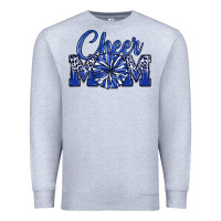Heather Grey cheer mom Premium Sweatshirt - MaliasSmallBusiness