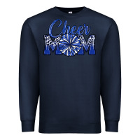 Navy cheer mom Premium Sweatshirt - MaliasSmallBusiness