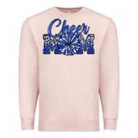 Pale Pink cheer mom Premium Sweatshirt - MaliasSmallBusiness