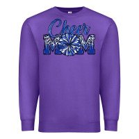 Purple cheer mom Premium Sweatshirt - MaliasSmallBusiness