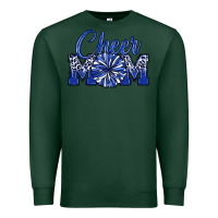 Sports Green cheer mom Premium Sweatshirt - MaliasSmallBusiness