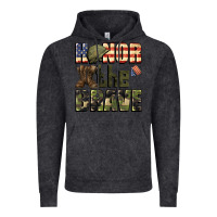 Vintage Black Honor the brave 4th of july Vintage Hoodie - CowGirlArtShop
