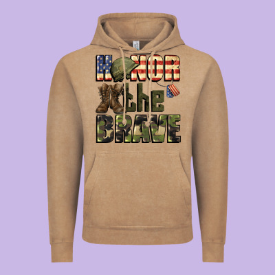 Honor The Brave 4th Of July Vintage Hoodie Designed By Cowgirlartshop