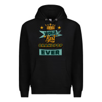 Black world's best grandpop ever Premium Hoodie - Jasminsmagicworld