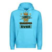 Ocean Blue world's best grandpop ever Premium Hoodie - Jasminsmagicworld