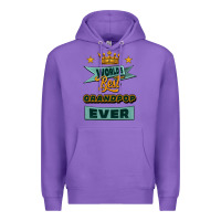 Purple world's best grandpop ever Premium Hoodie - Jasminsmagicworld