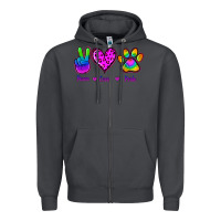 Smoke Peace Love Pride Zipper Hoodie - Jasminsmagicworld