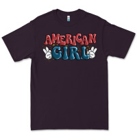 Plum american girl Premium Tee - MaliasSmallBusiness