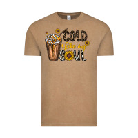 Vintage Coffee cold like my soul Vintage Tee - CowhideDigitalArt