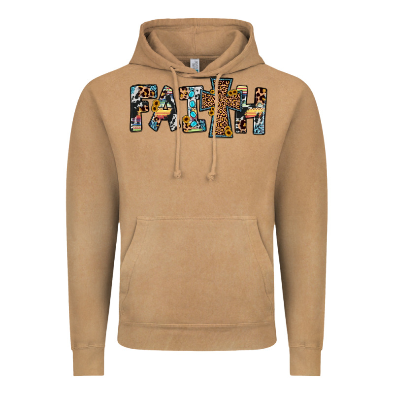 Faith Cross Vintage Hoodie by JahusDesignShop | Teevron