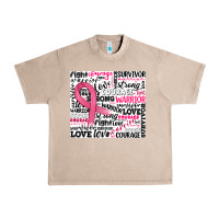 French Oak breast cancer ribbon Urban Heavy Tee - JahusDesignShop