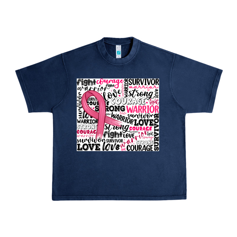 Breast Cancer Ribbon Urban Heavy Tee by JahusDesignShop | Teevron