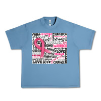Pebble Blue breast cancer ribbon Urban Heavy Tee - JahusDesignShop