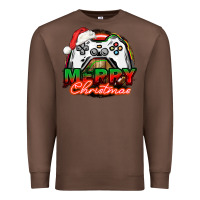 Chestnut Gamer Merry Christmas Premium Sweatshirt - NancyCooperArtShop