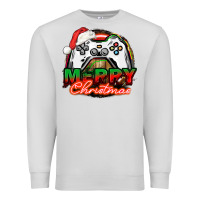 Dove Grey Gamer Merry Christmas Premium Sweatshirt - NancyCooperArtShop