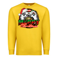 Lemon Gamer Merry Christmas Premium Sweatshirt - NancyCooperArtShop