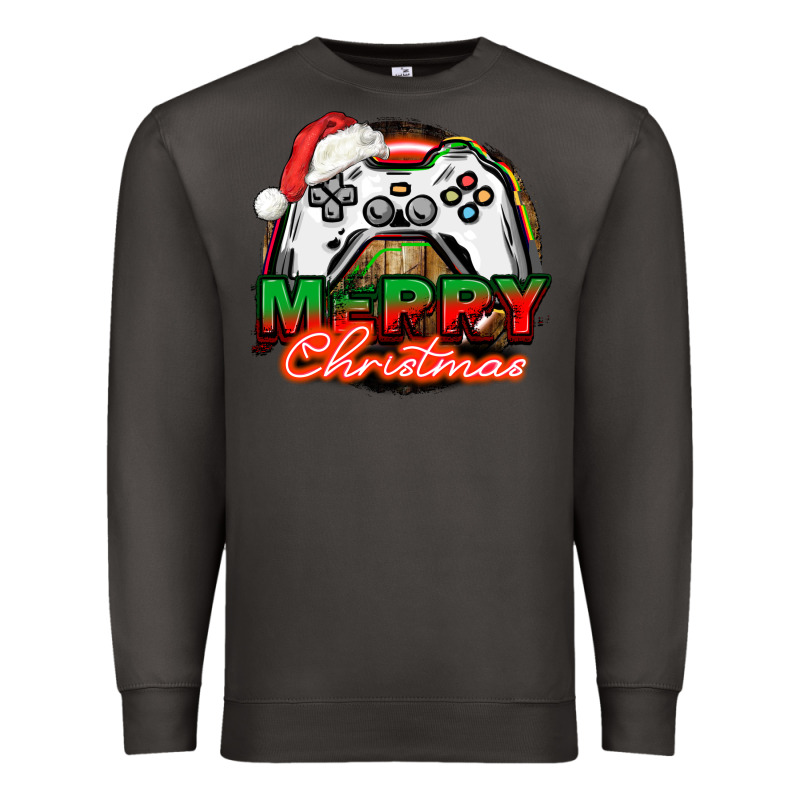 Gamer Merry Christmas Premium Sweatshirt by NancyCooperArtShop | Teevron