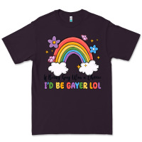 Plum if being gay was a choice i'd be gayer lol Premium Tee - MaliasSmallBusiness