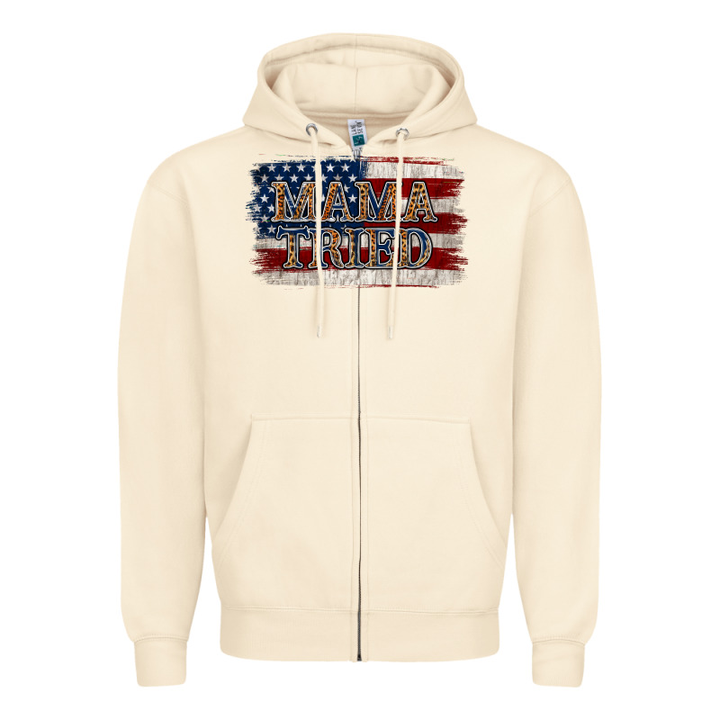 Mama Tried Zipper Hoodie by Jasminsmagicworld | Teevron