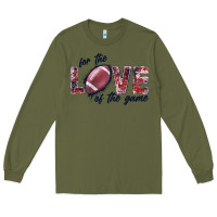 Army Green football love of the game Long Sleeve Tee - JahusDesignShop