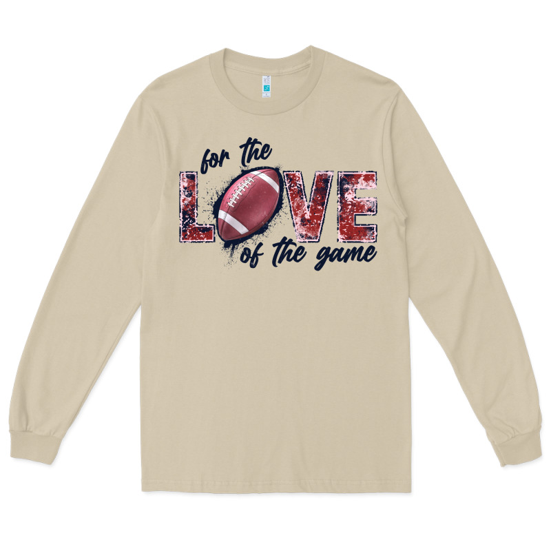 Football Love Of The Game Long Sleeve Tee by JahusDesignShop | Teevron