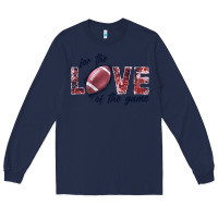 Navy football love of the game Long Sleeve Tee - JahusDesignShop