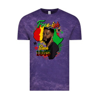 Cloud Purple free ish since 1865 black man Vintage Tee - HRA Design Shop