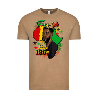 Vintage Coffee free ish since 1865 black man Vintage Tee - HRA Design Shop