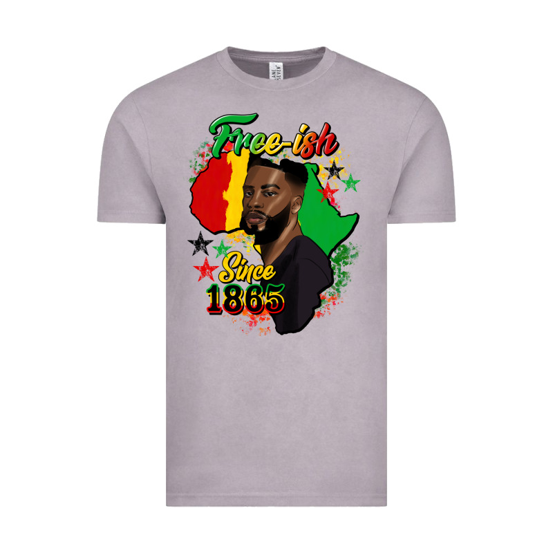 Free Ish Since 1865 Black Man Vintage Tee by HRA Design Shop | Teevron
