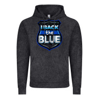 Vintage Black I back the blue 4th of July Vintage Hoodie - CowGirlArtShop