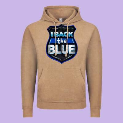 I Back The Blue 4th Of July Vintage Hoodie Designed By Cowgirlartshop