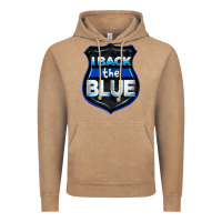 Vintage Coffee I back the blue 4th of July Vintage Hoodie - CowGirlArtShop